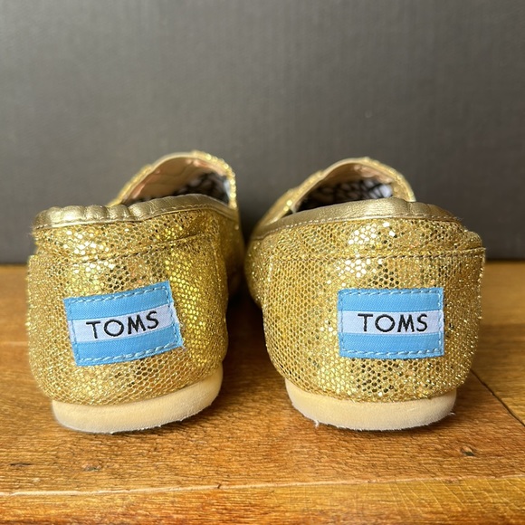 Toms Alpargata Gold Flitter W6 - Picture 3 of 7